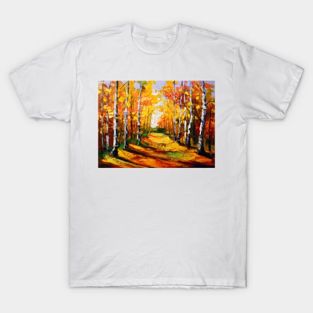 Birch grove T-Shirt by OLHADARCHUKART